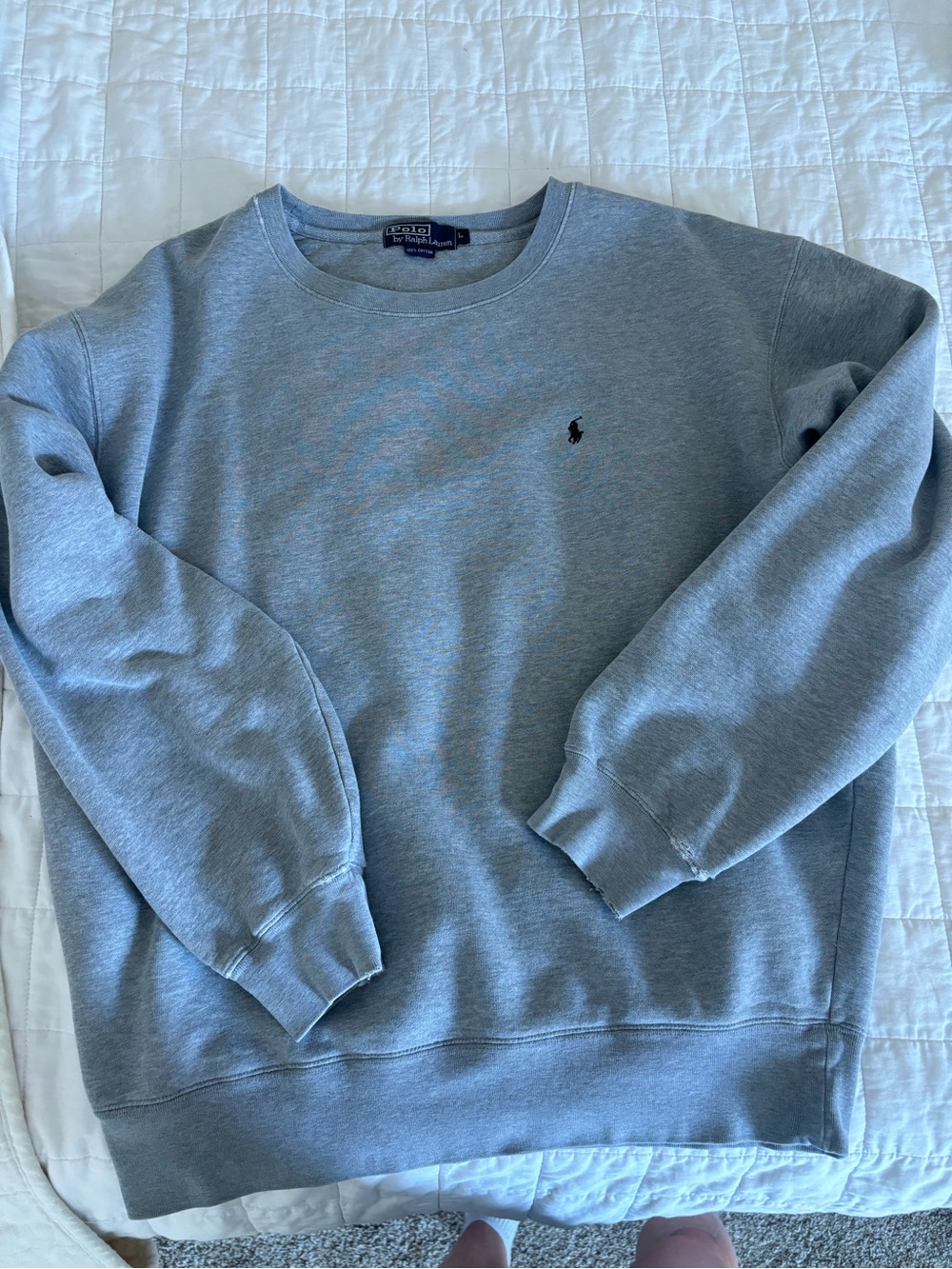 Ralph Lauren Light Gray Crewneck Sweater